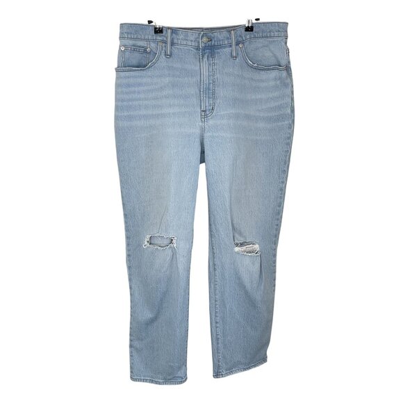 Madewell Light Wash The Perfect Vintage Straight Jean, 32 - Picture 1 of 11